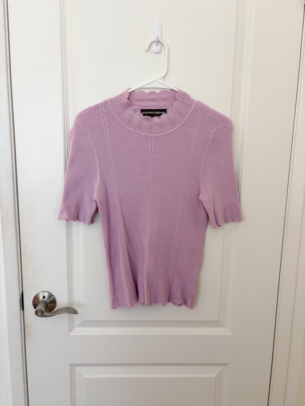 Princess Highway Lavender Mock Neck Top